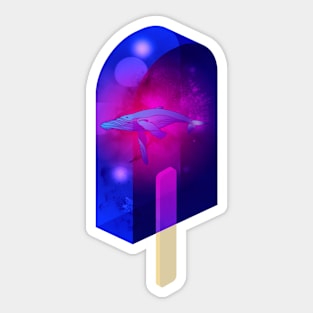 Ice Cream of the Glowing Whale Sticker